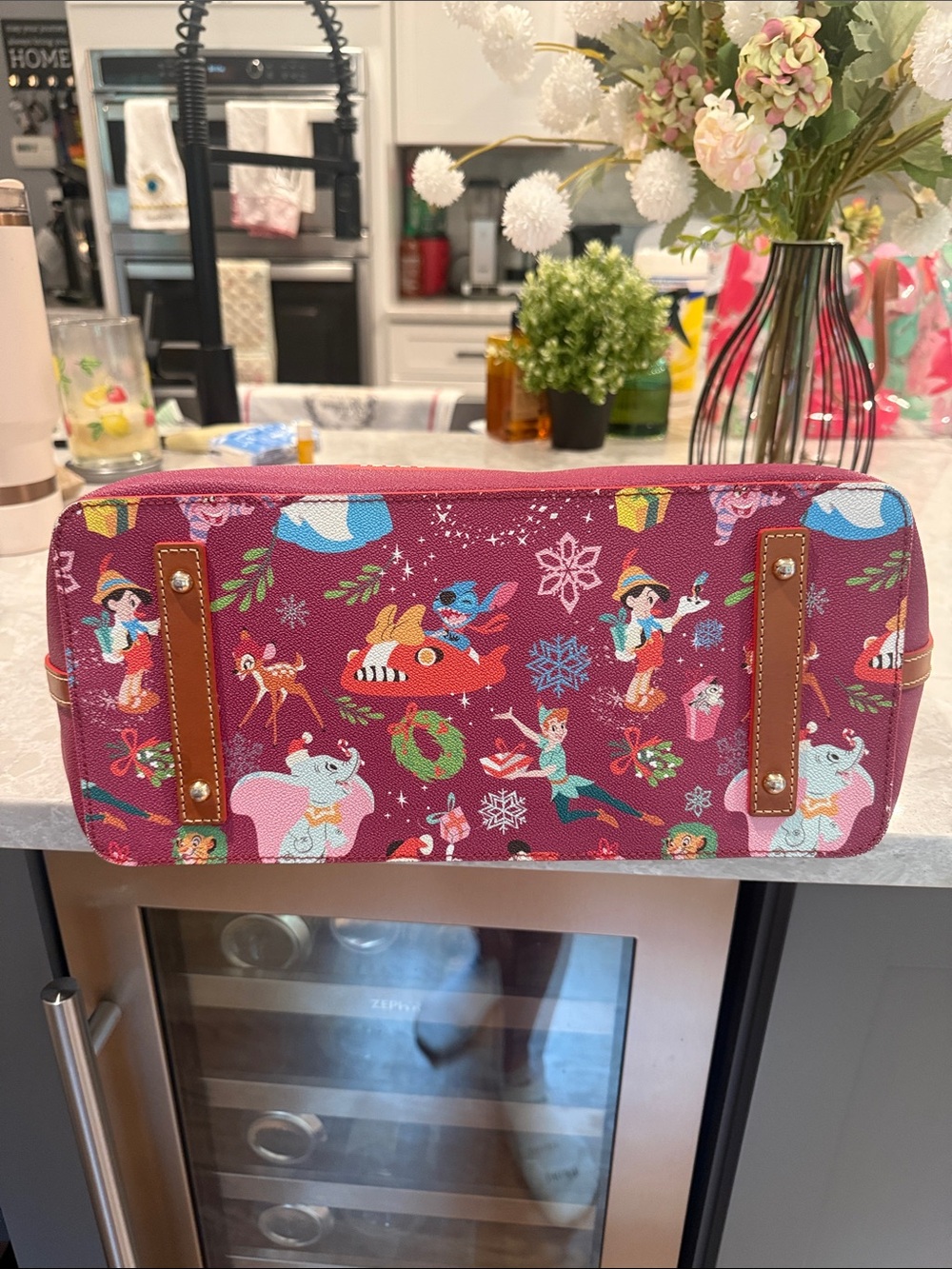 Dooney and Bourke Disney parks classic Christmas tote - Picture 4 of 10
